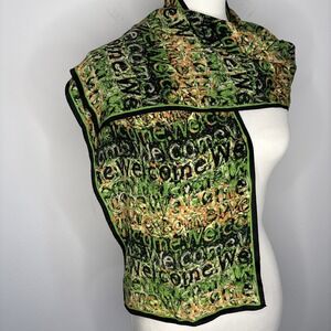 Twin Hill Silk Rectangular Scarf 80x12" Welcome Hostess Concierge Stewardess